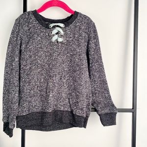 Sugar Rush Girls Charcoal Sweatshirt